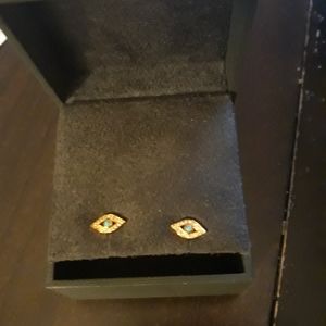 Evil eye fine biography stud Earrings
